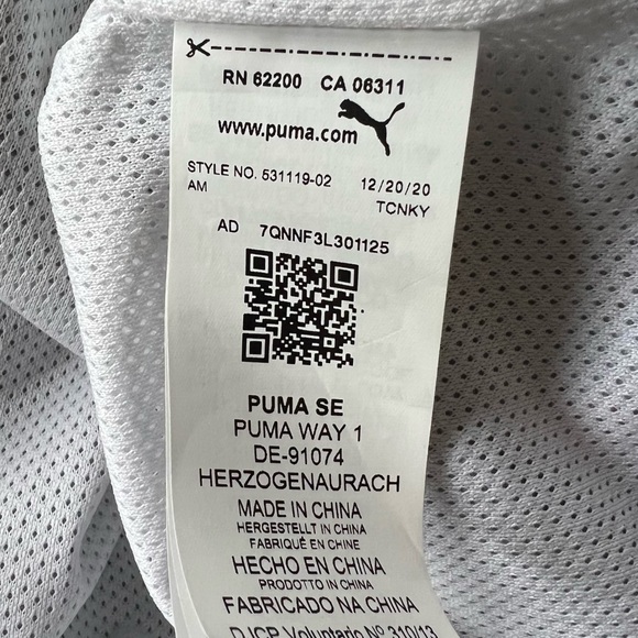 PUMA Men's BMW Motorsport Woven Hooded Jacket White - Picture 11 of 12